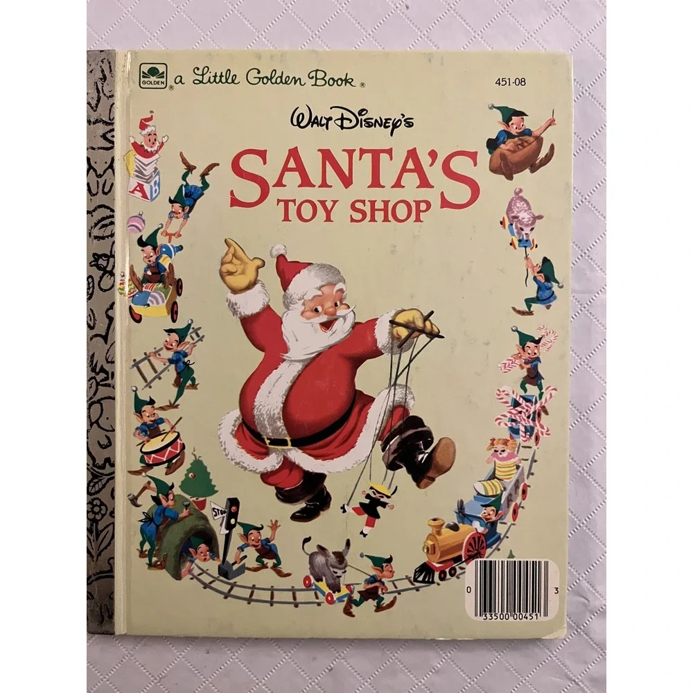 Vintage Little Golden Books Xmas Stories Rudolph‎ Jingle Bells Santas Toy Shop